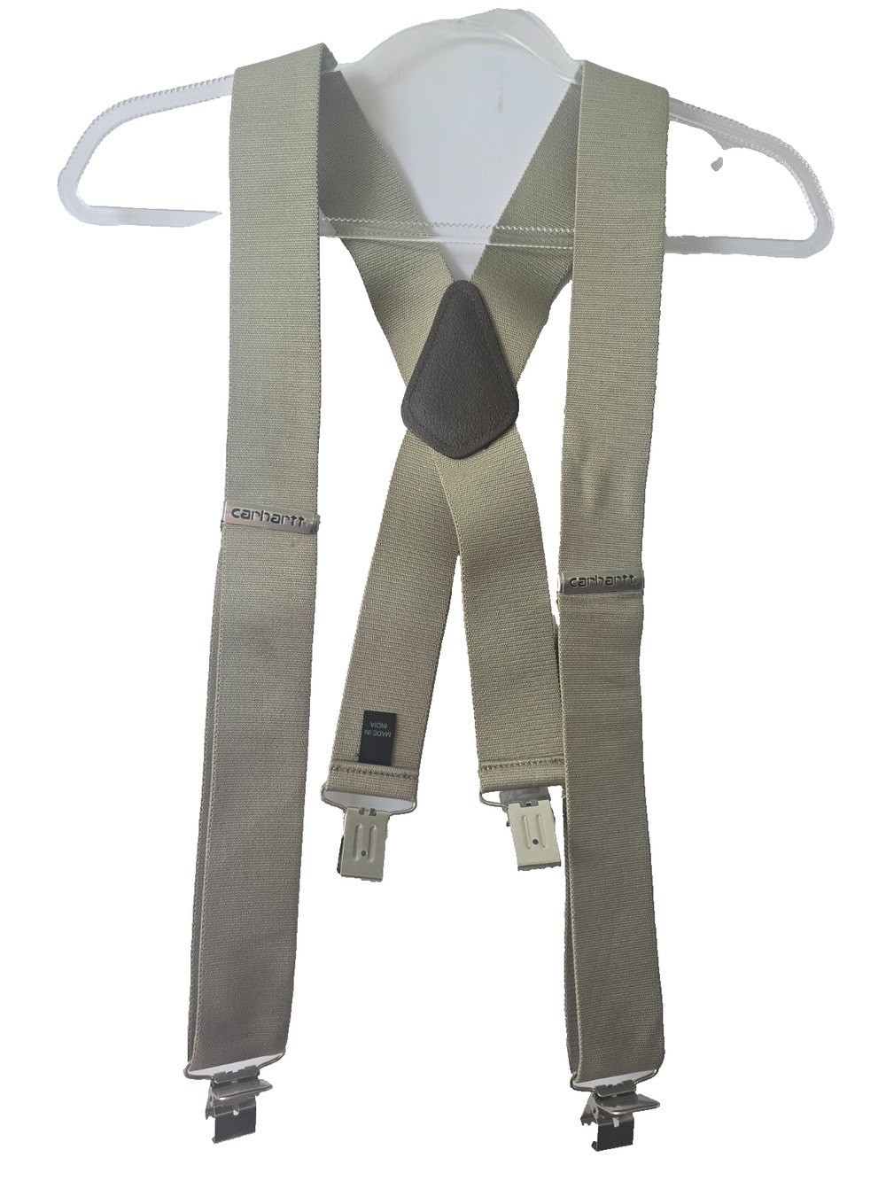 Carhartt Men's Khaki Utillity Suspendors Heavy-duty Elastic Workwear